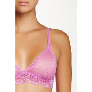 JOE'S Orchid WIRELESS Floral SHEER Lace TRIANGLE Bralette XS / S